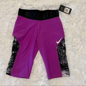 Nike Power Women’s Dri-Fit Women's Purple Tennis Athletic Shorts NWT